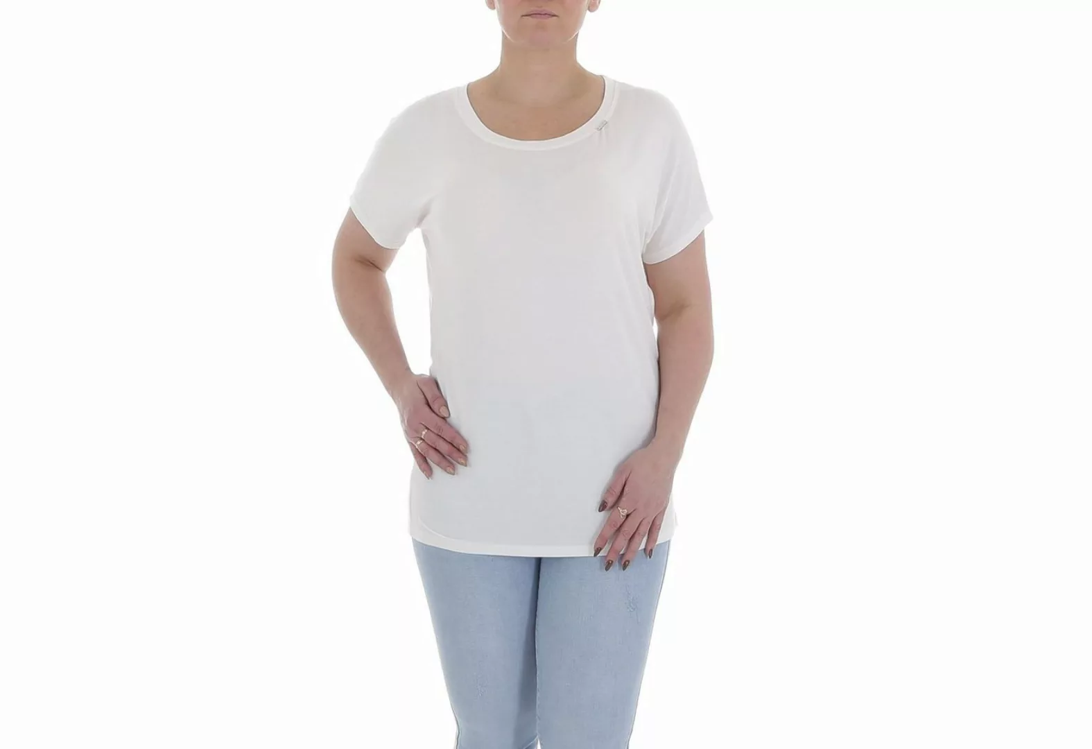 Ital-Design T-Shirt Damen Freizeit T-Shirt in Weiß günstig online kaufen