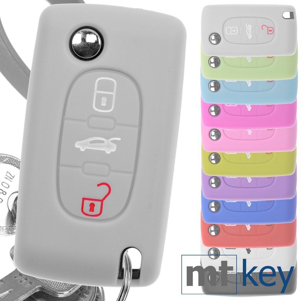 mt-key Schlüsseltasche Autoschlüssel Softcase Silikon Schutzhülle günstig online kaufen