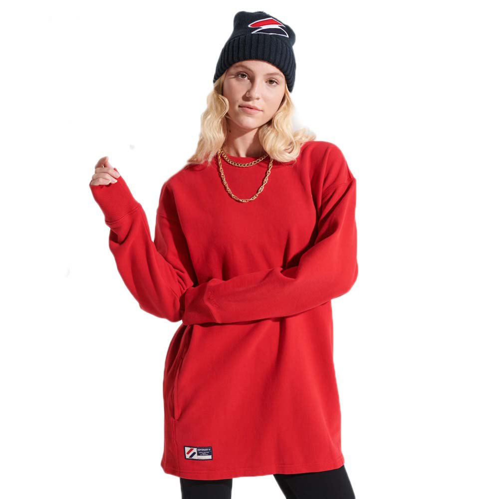 Superdry Code Oversized Crew Keid M-L Risk Red günstig online kaufen