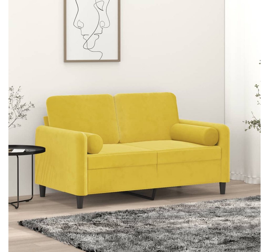 vidaXL Sofa Sofa mit Zierkissen Samt, 120 cm, 2-Sitzer günstig online kaufen