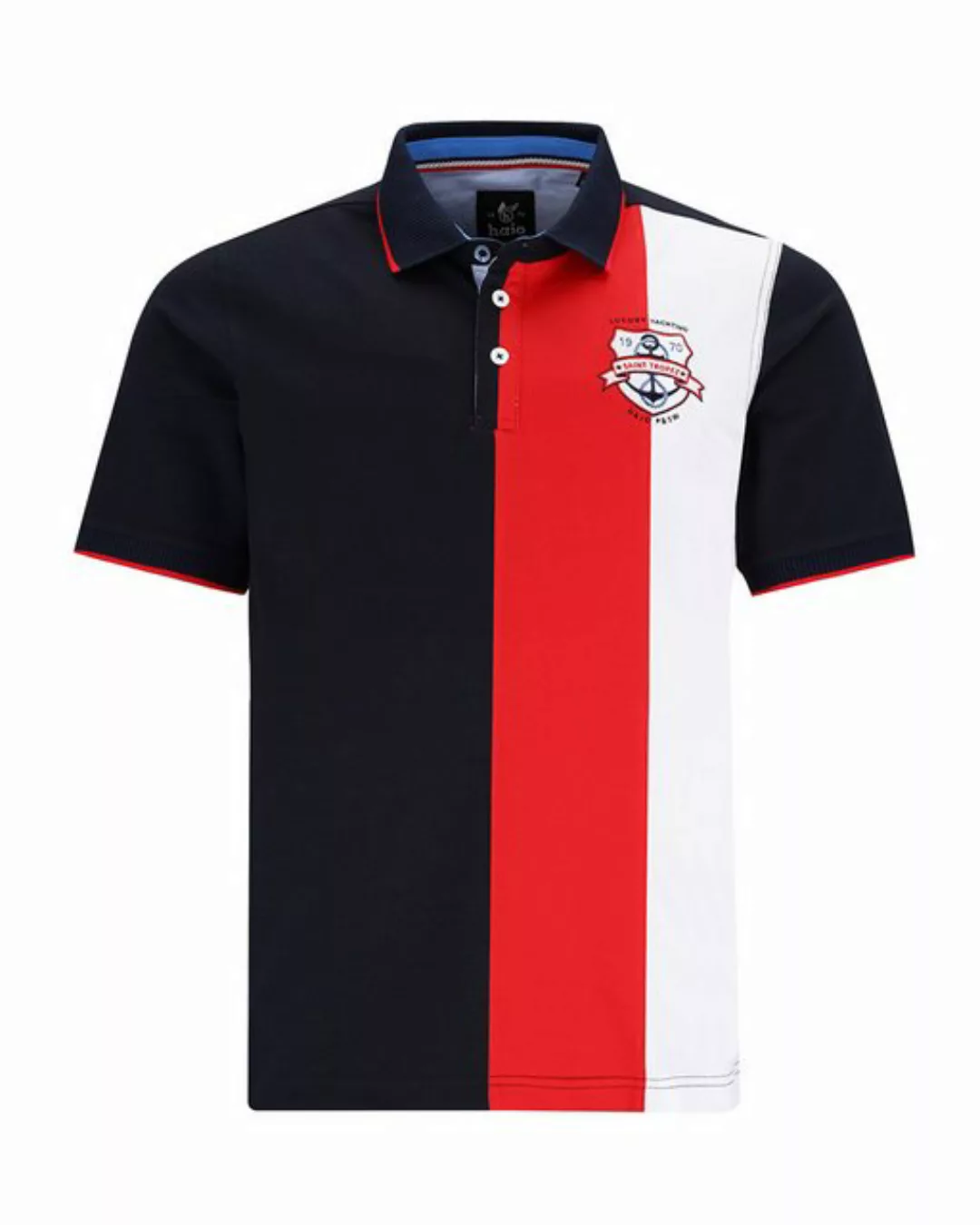 Hajo Poloshirt Flächenteiler-Poloshirt mit Applikation günstig online kaufen