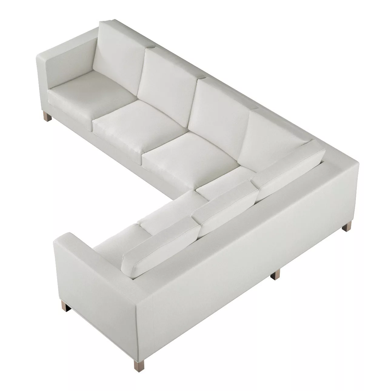 Bezug für Karlanda Sofa Ecke links, creme, 36cm x 30cm x 50cm, Amsterdam (7 günstig online kaufen