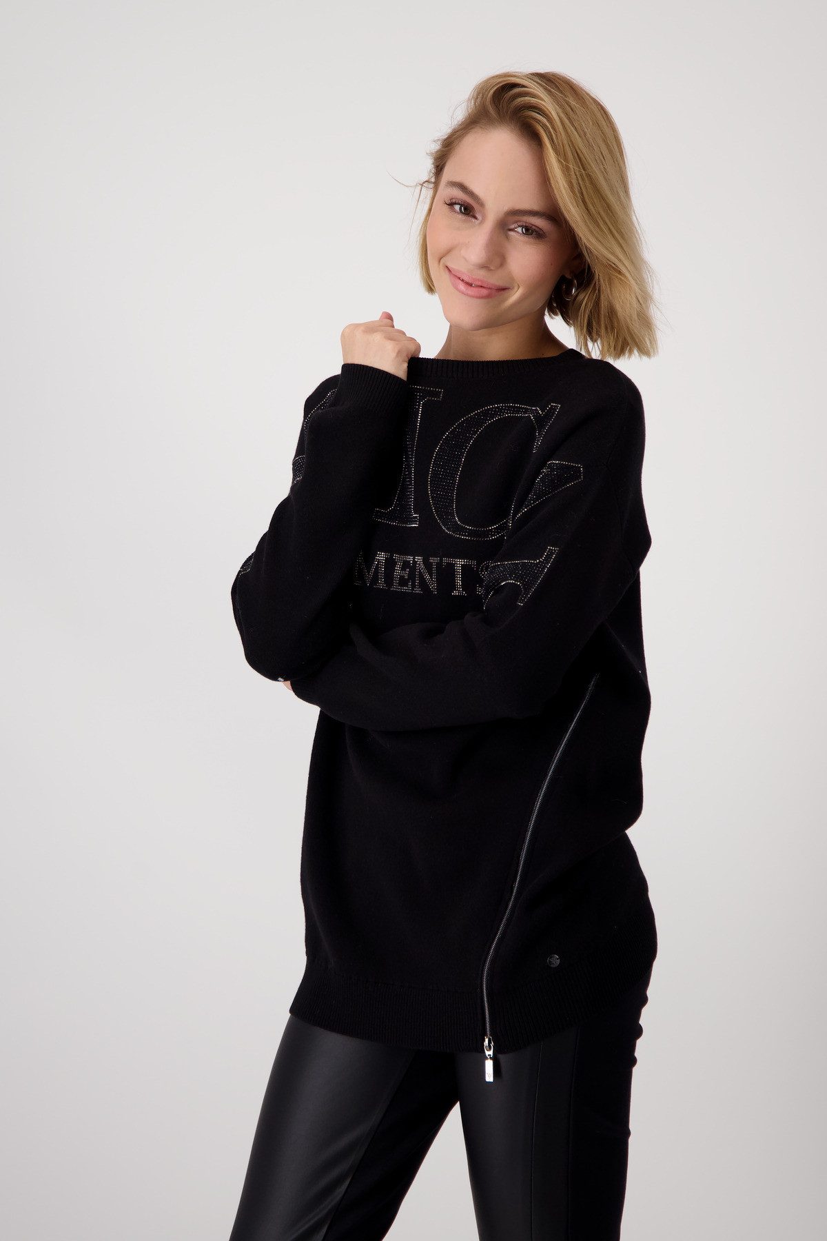 Monari Rundhalspullover günstig online kaufen
