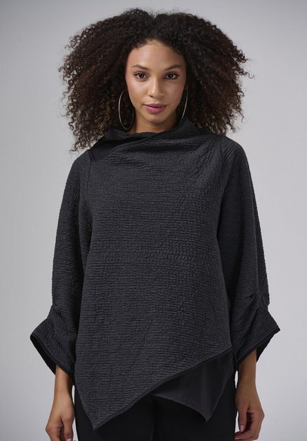 MISH Strickpullover Alethea Asymmetrisches Oberteil mit hohem Halsausschnit günstig online kaufen