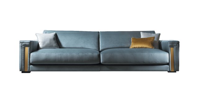 Xlmoebel 3-Sitzer Dreisitzige Sofa im Textilmix für Ihr Wohnzimmer, 1 Teile günstig online kaufen