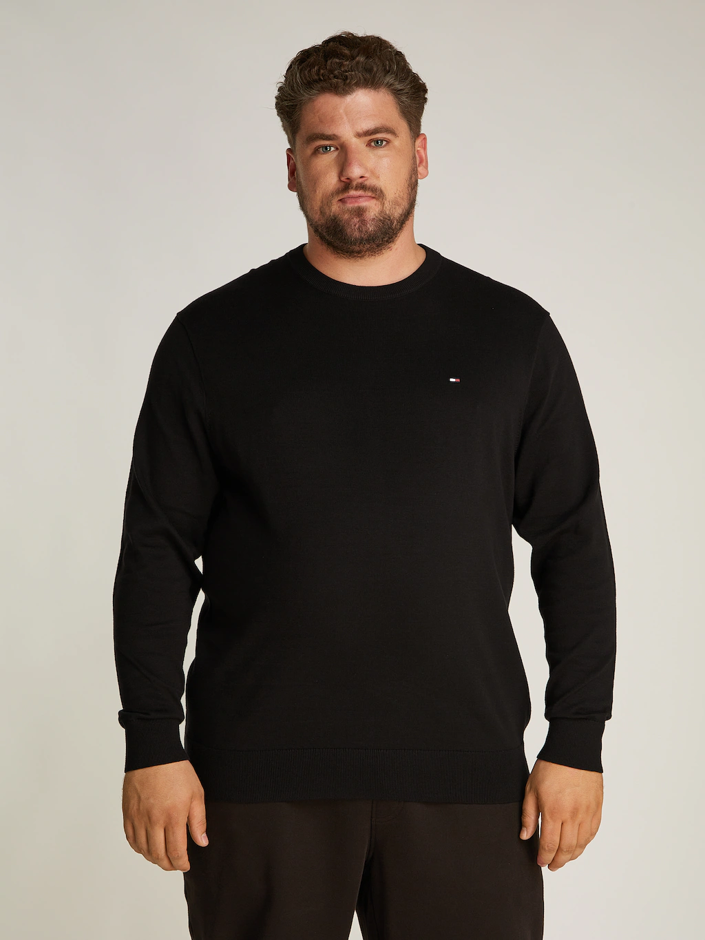 Tommy Hilfiger Big & Tall Rundhalspullover "BT-ESSENTIAL COTTON CREW NECK-B günstig online kaufen