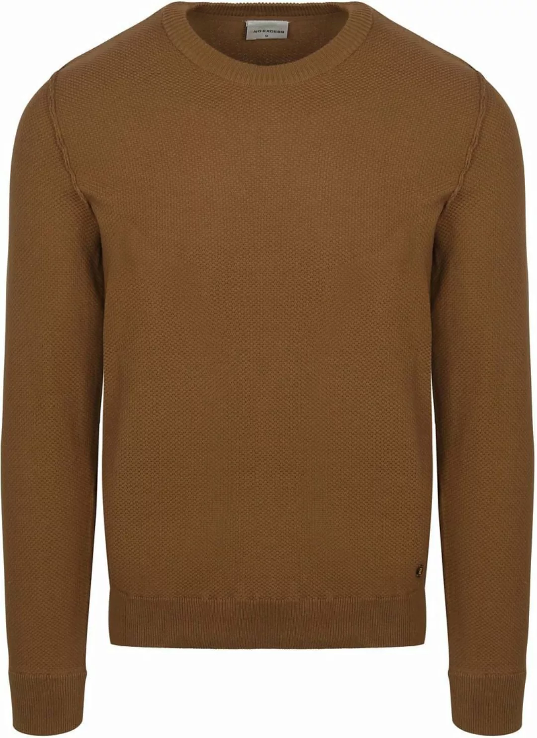 No Excess Pullover Solid Jacquard Khaki - Größe XL günstig online kaufen