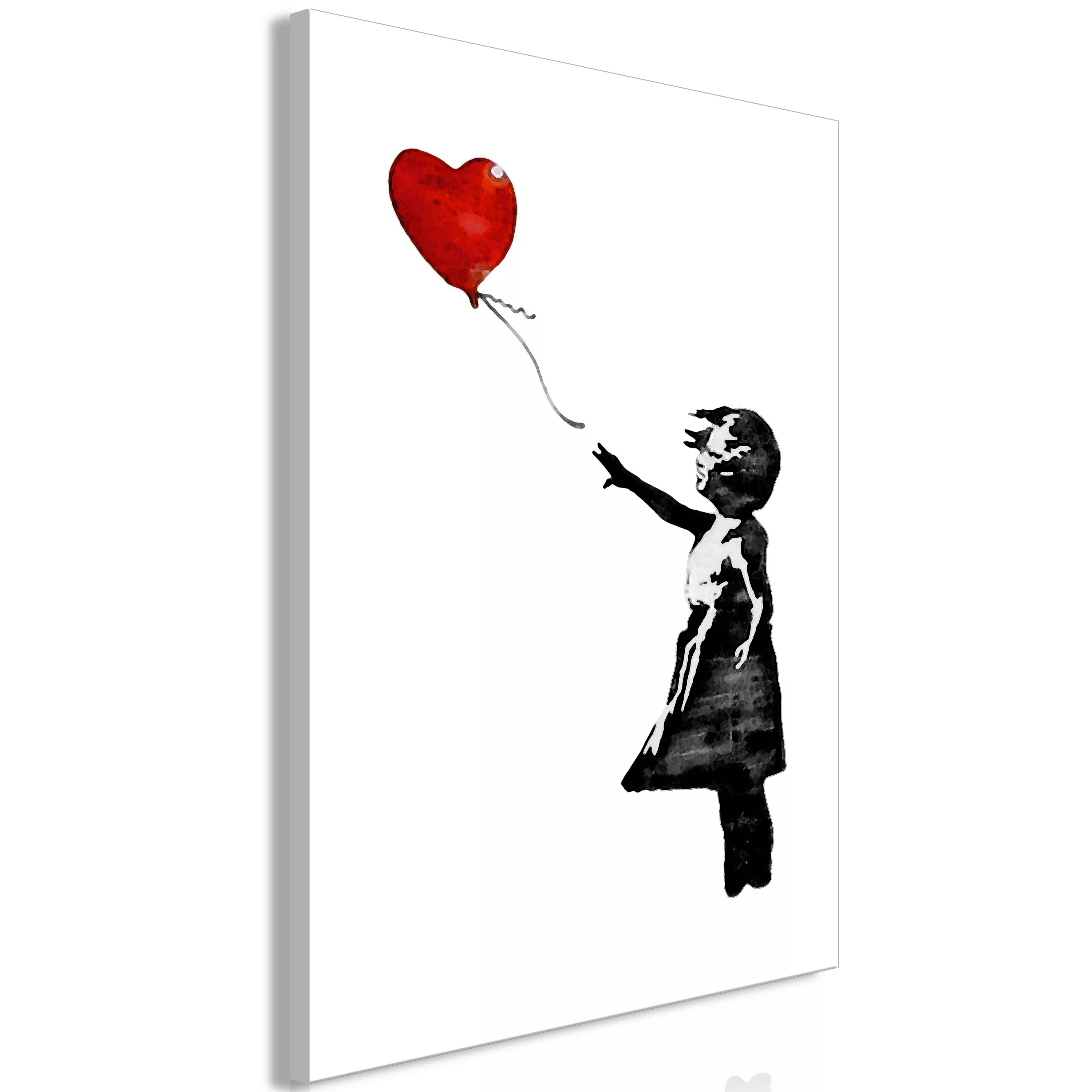 Wandbild - Banksy: Girl With Balloon (1 Part) Vertical günstig online kaufen