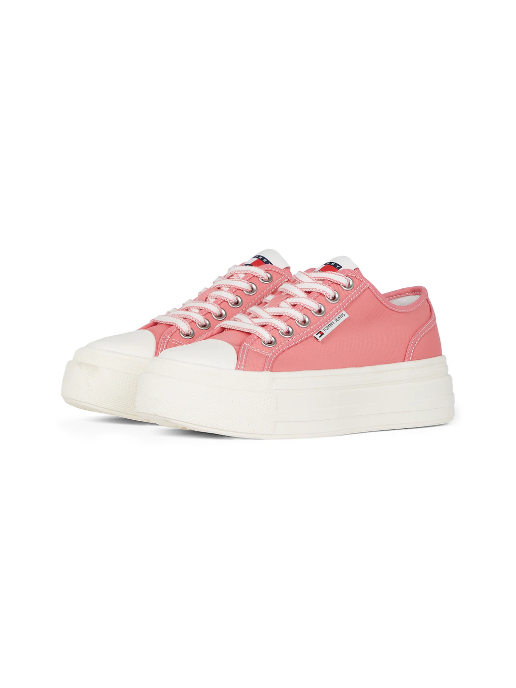 Tommy Jeans Plateausneaker "TJW FOXING FLATFORM SNEAKER LOW", Freizeitschuh günstig online kaufen