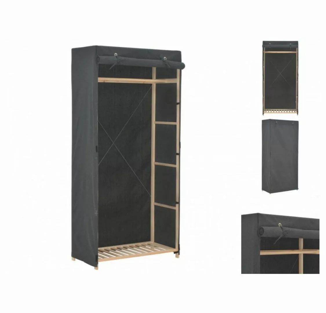 vidaXL Kleiderschrank Kleiderschrank Grau 79 x 40 x 170 cm Stoff günstig online kaufen