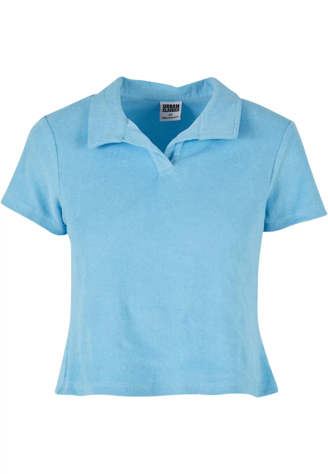 URBAN CLASSICS Kurzarmshirt "Urban Classics Damen Ladies Towel Polo Tee" günstig online kaufen