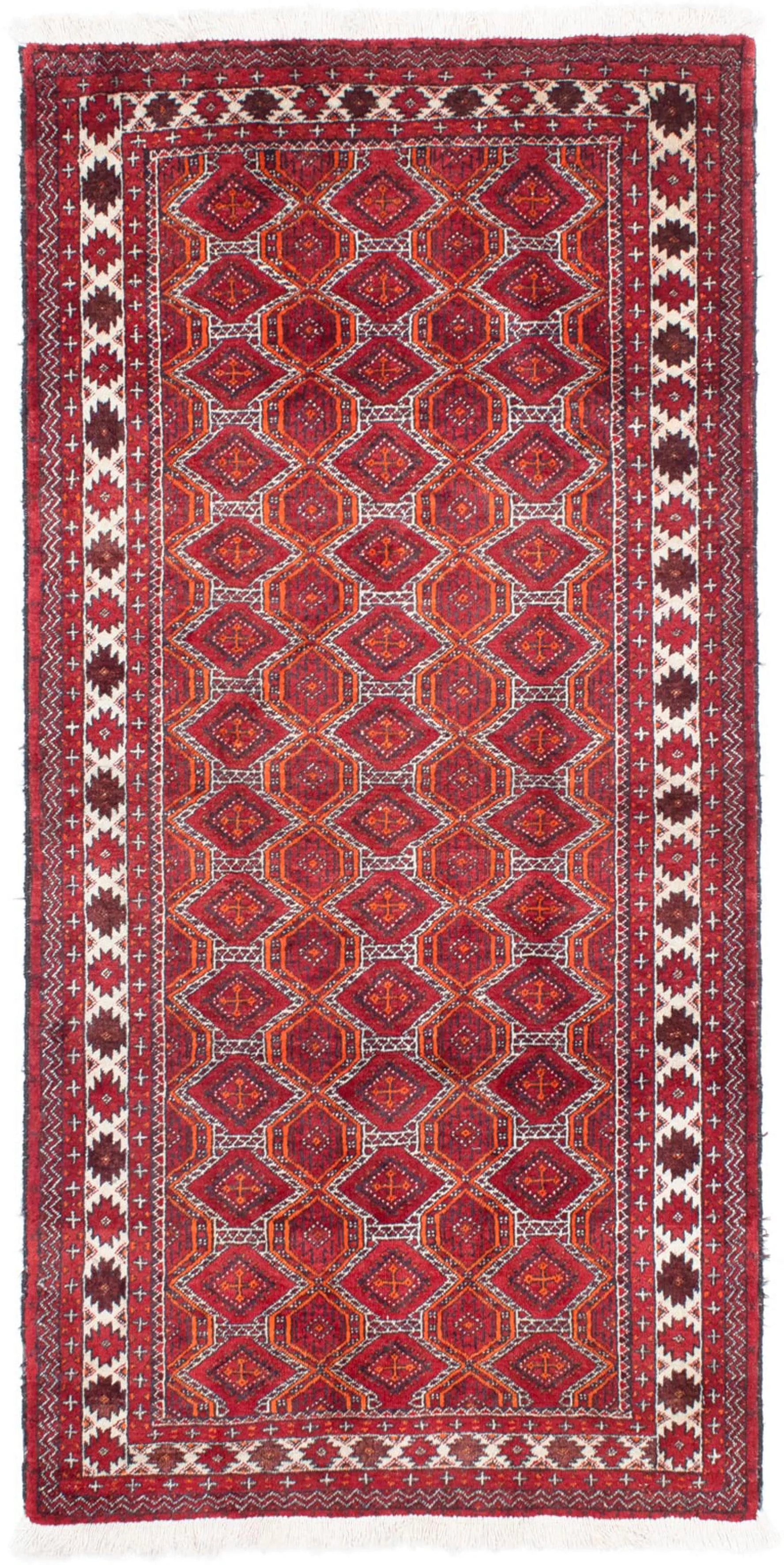 morgenland Orientteppich »Belutsch - 180 x 91 cm - rot«, rechteckig, Wohnzi günstig online kaufen