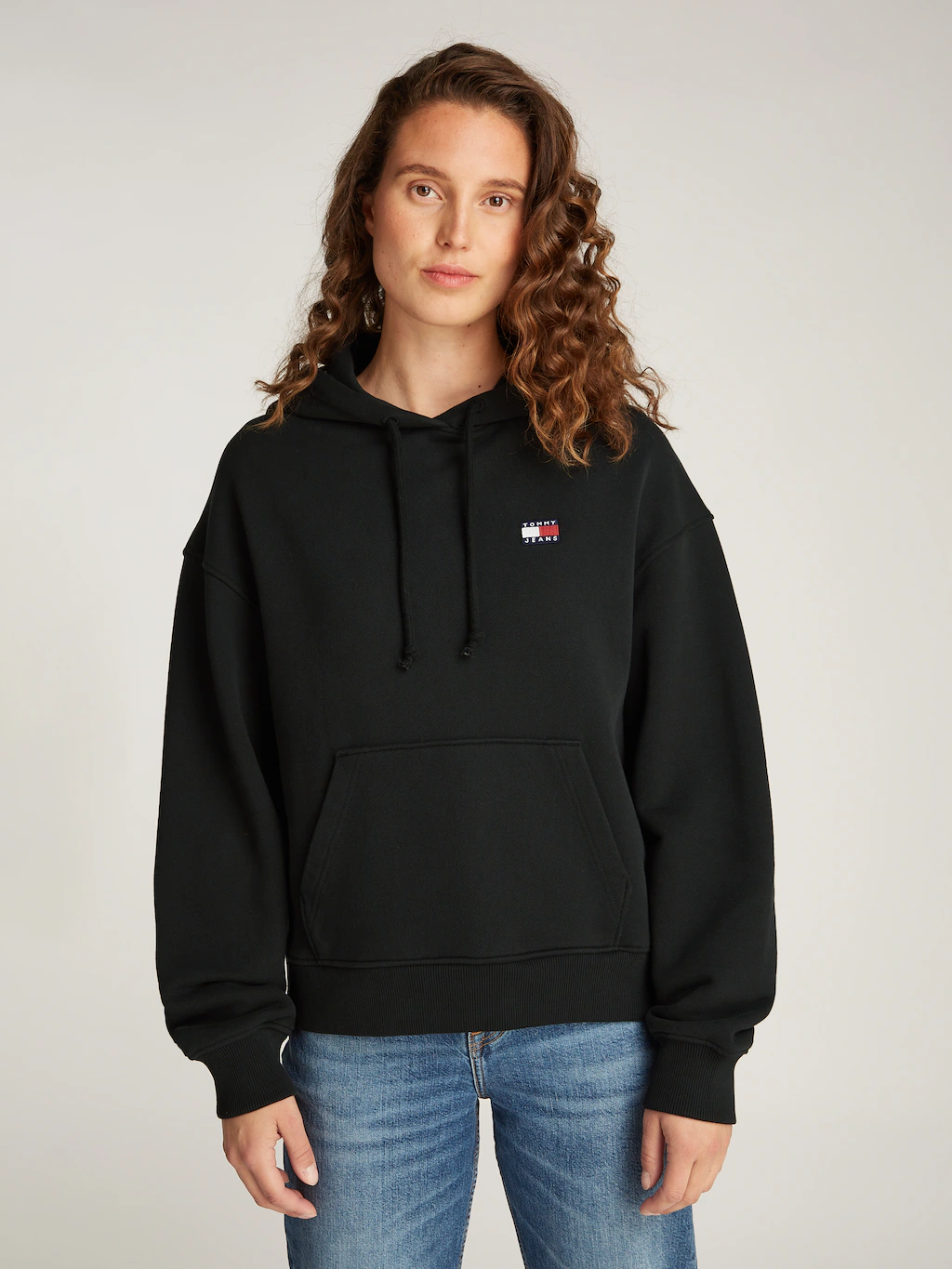 Tommy Jeans Curve Kapuzensweatshirt TJW BXY BADGE HOODIE EXT in Großen Größ günstig online kaufen