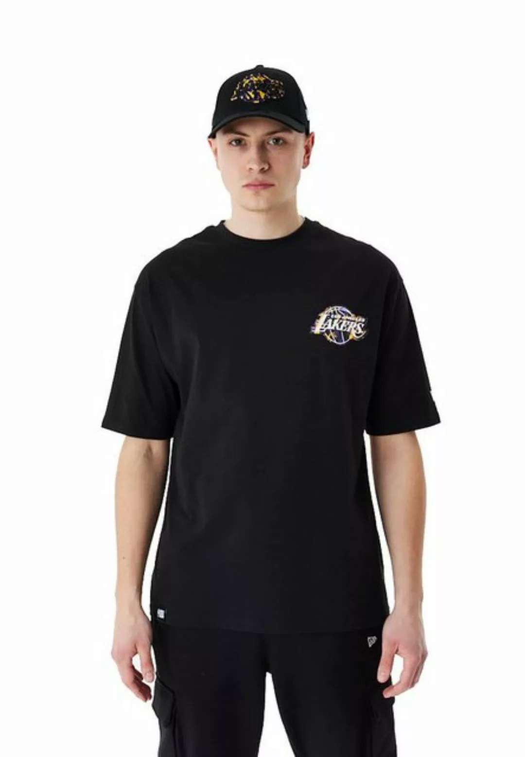 New Era T-Shirt New Era Herren T-Shirt NBA LARGE INFILL OS LA LAKERS TEE Bl günstig online kaufen