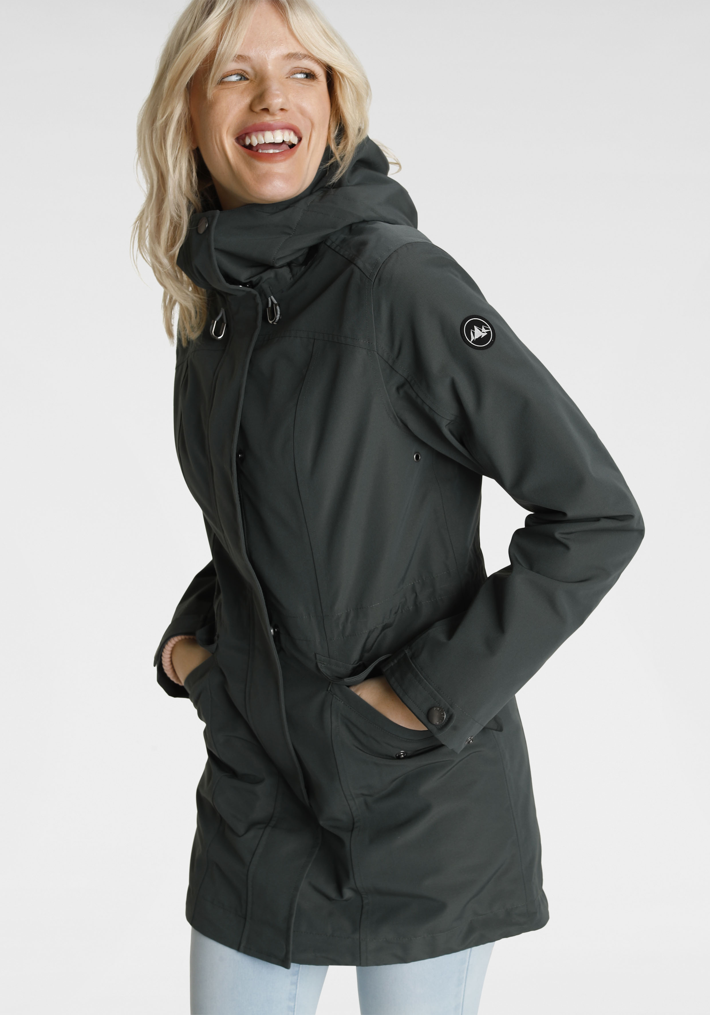 Polarino Outdoorjacke, mit Kapuze, Wasser,- winddicht und atmungsaktiv günstig online kaufen