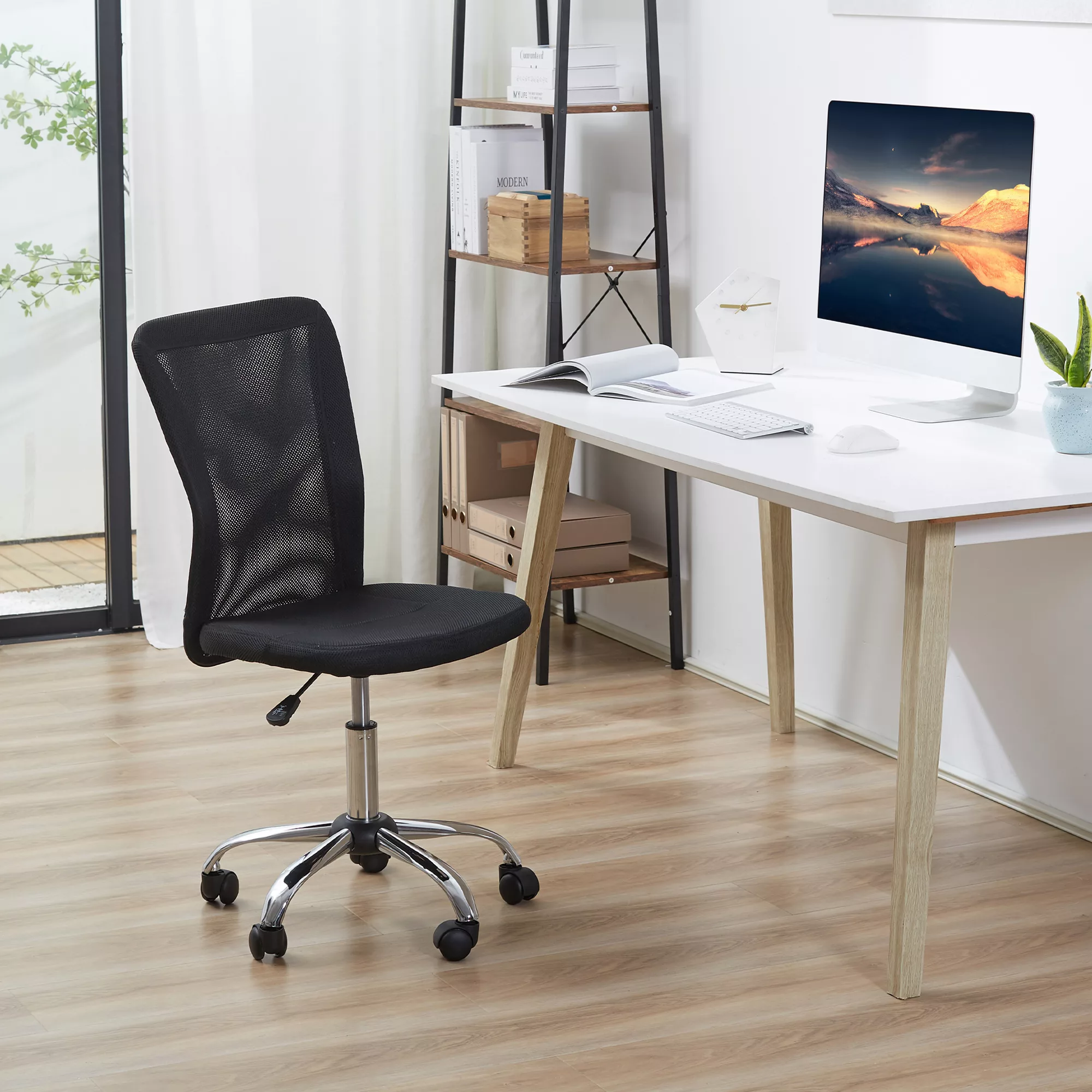 Vinsetto Bürostuhl Ergonomisch, Höhenverstellbarer Schreibtischstuhl, 360° günstig online kaufen