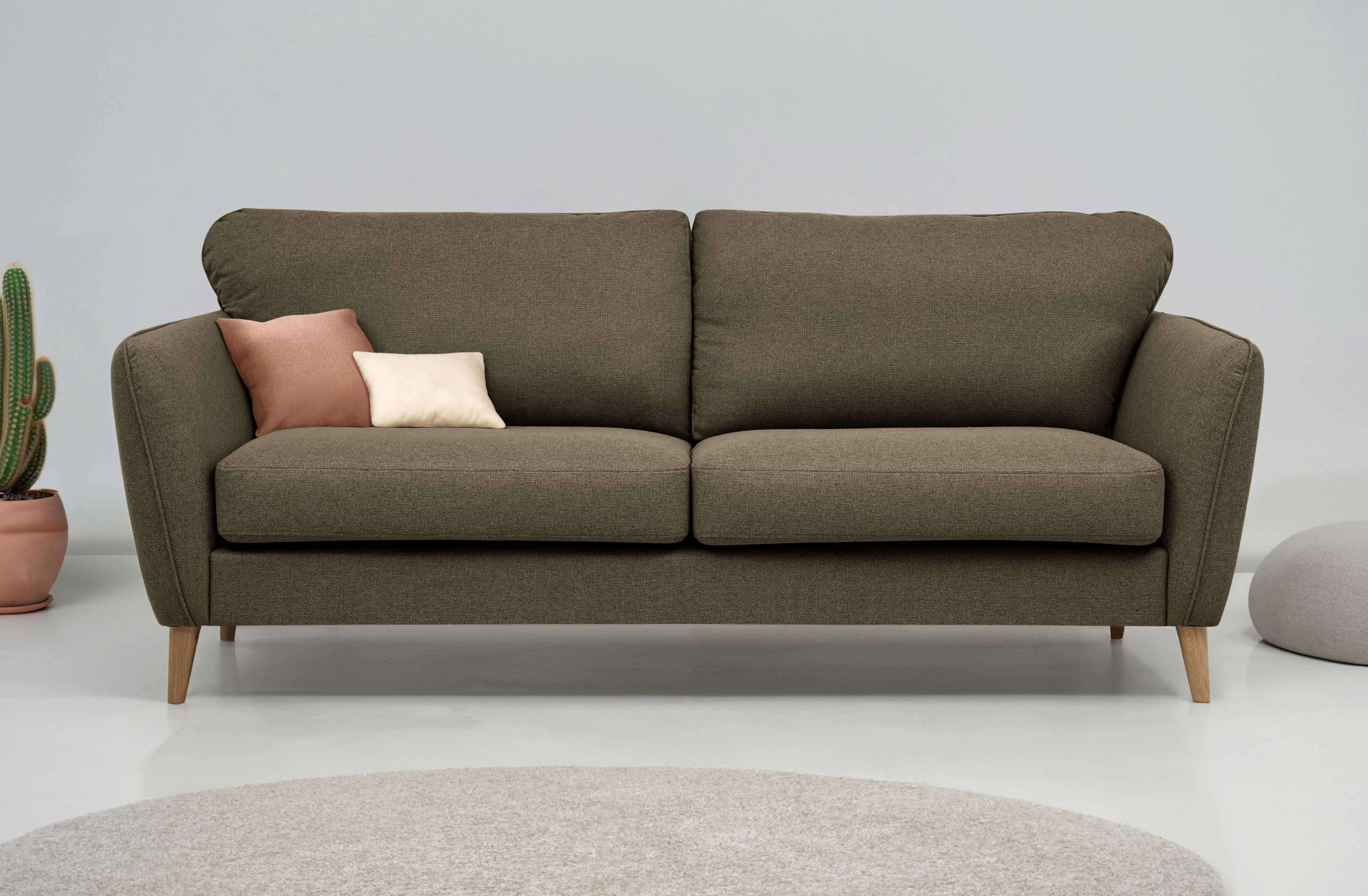 Home affaire 3-Sitzer "MARSEILLE 3er Sofa 206 cm, Cord, Flachgewebe, Strukt günstig online kaufen