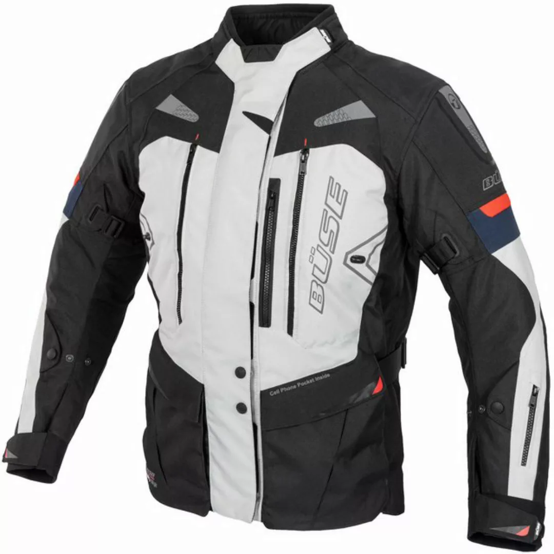 Büse Motorradjacke Büse Monterey Textiljacke hellgrau Herren 54 günstig online kaufen