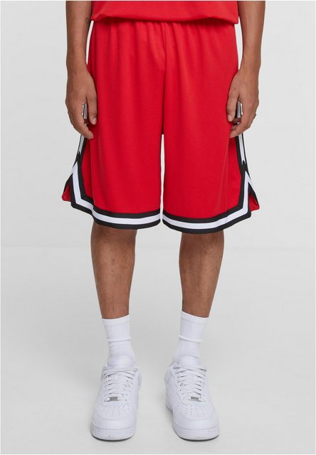 URBAN CLASSICS Shorts TB243 - Stripes Mesh Shorts cityred/black/white L günstig online kaufen