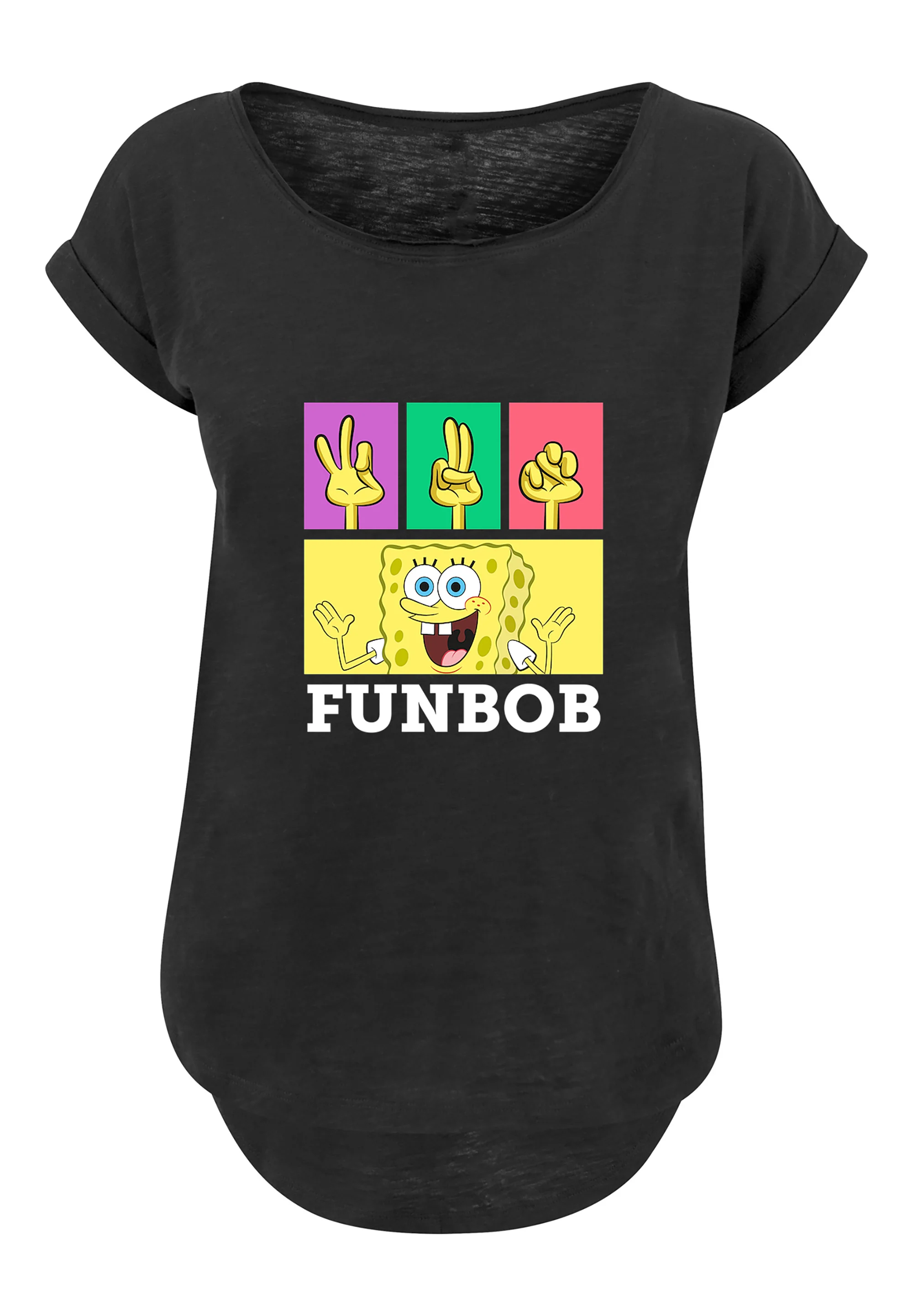 F4NT4STIC T-Shirt "Spongebob Schwammkopf FUNBOB", Damen,Premium Merch,Lang, günstig online kaufen