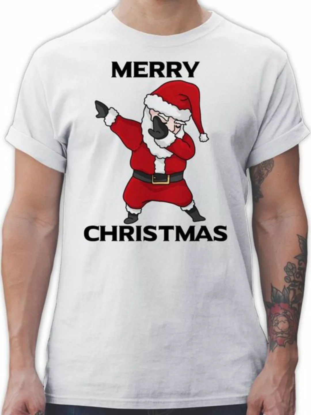 Shirtracer T-Shirt Dabbing Weihnachtsmann Weihachten Kleidung günstig online kaufen