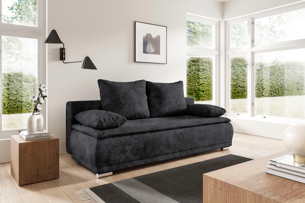 WERK2 Schlafsofa "Biggi", 2-Sitzer Sofa & Schlafcouch mit Bettkasten günstig online kaufen