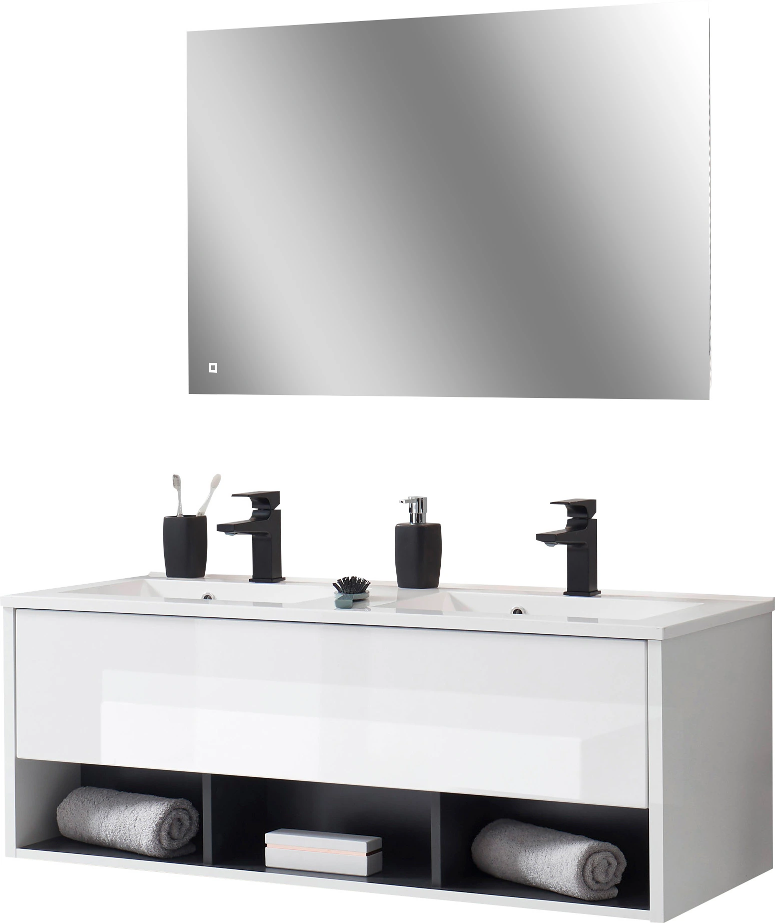 Places of Style Badmöbel-Set "Studio Line, Bad im modernen Design, 2-teilig günstig online kaufen