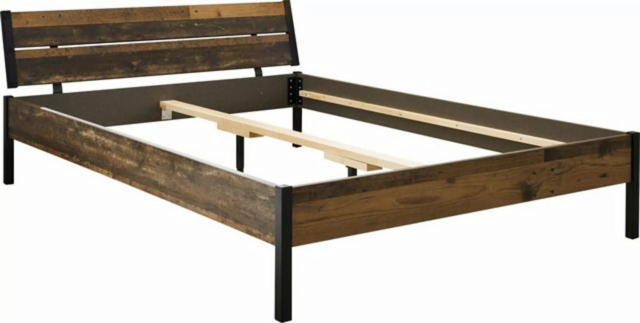 Pol-Power Bett in Old Style Dunkel. Abmessungen (BxHxT) 146,4x73,4x215,6 cm günstig online kaufen