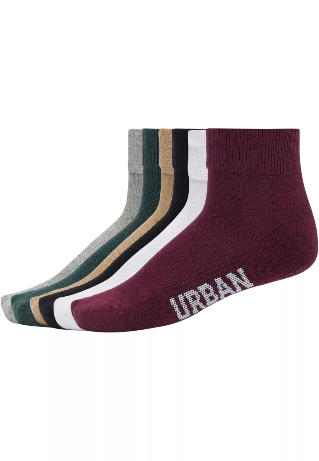 URBAN CLASSICS Basicsocken "Urban Classics Unisex High Sneaker Socks 6-Pack günstig online kaufen