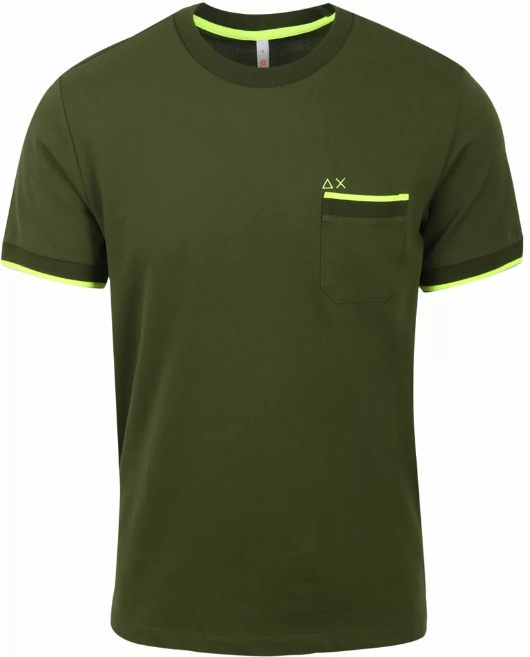 Sun68 T-Shirt Small Stripe Dunkelgrün - Größe XL günstig online kaufen