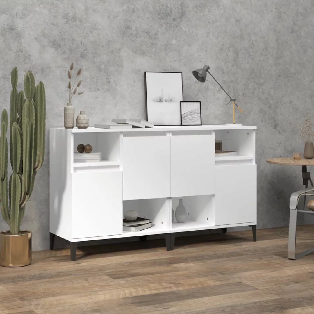 Vidaxl Sideboards 2 Stk. Weiß 60x35x70 Cm Holzwerkstoff günstig online kaufen