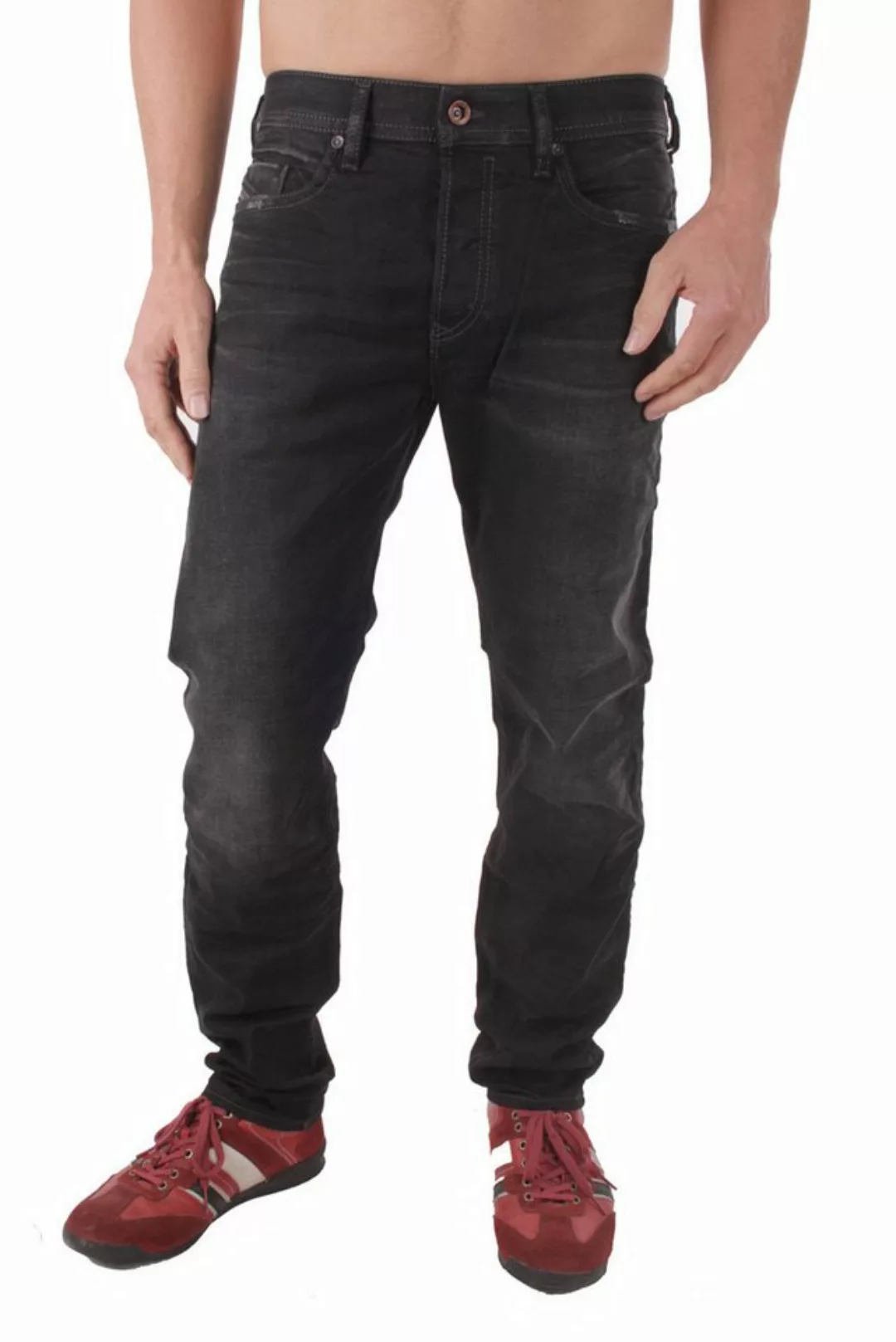 Diesel Tapered-fit-Jeans Diesel Buster 0666Q Herren Jeans Hose Slim Tapered günstig online kaufen