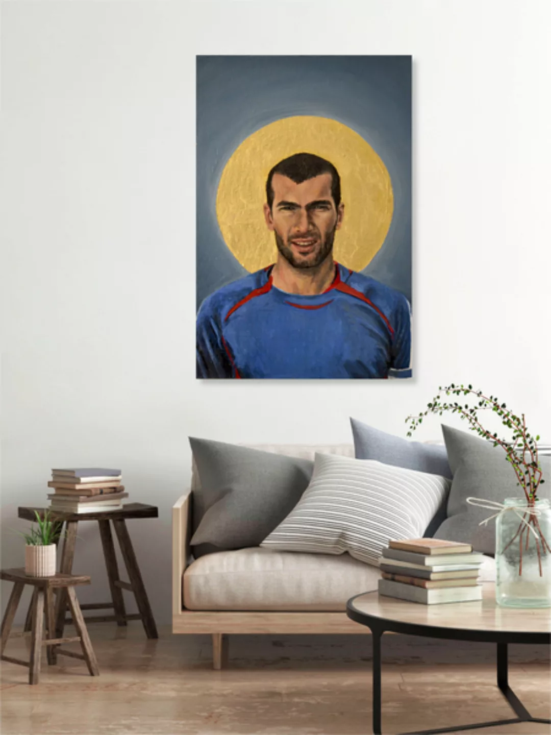 Poster / Leinwandbild - Zinédine Zidane günstig online kaufen