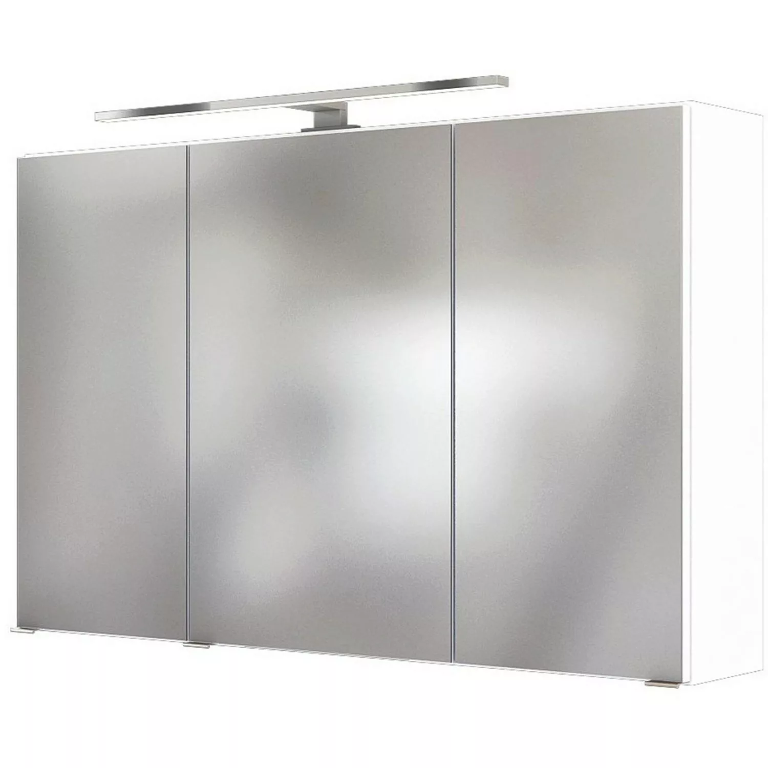 Held Spiegelschrank Verona Weiß 100 cm mit Softclose Türen günstig online kaufen