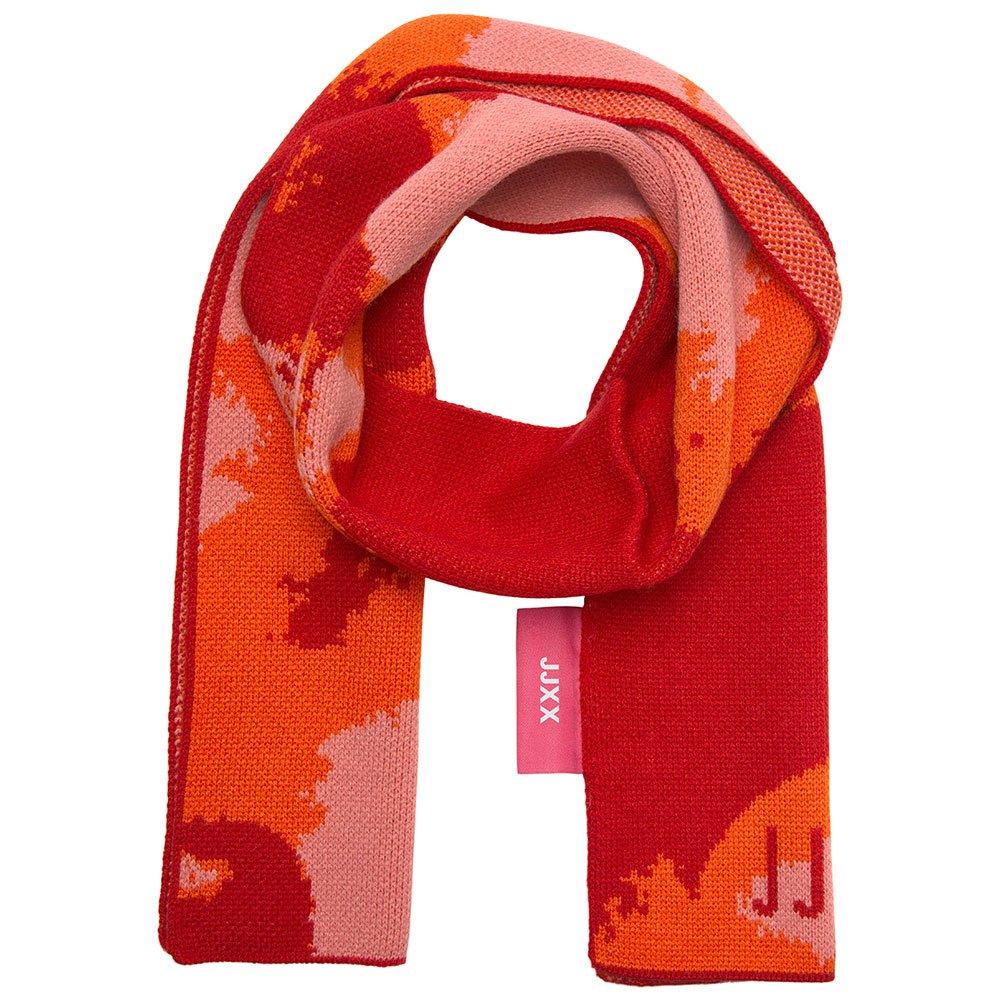 Jjxx Gaia Knit Ln Schal One Size Red Orange / Aop / Camo günstig online kaufen