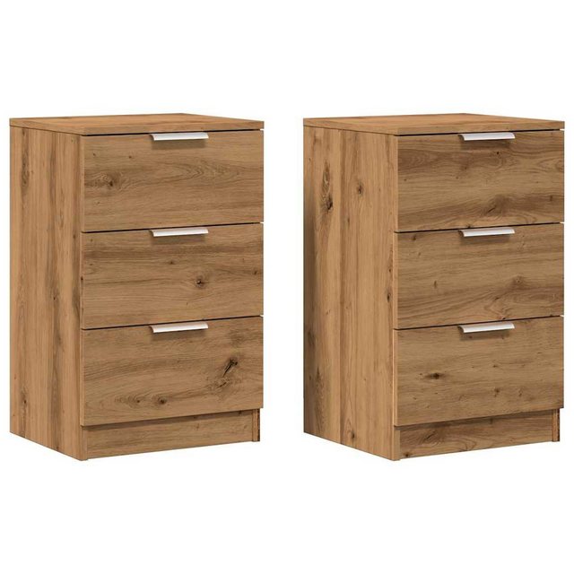 vidaXL Fächerschrank Nachttische 2 Stk. Artisan-Eiche 40x36x65 cm Holzwerks günstig online kaufen