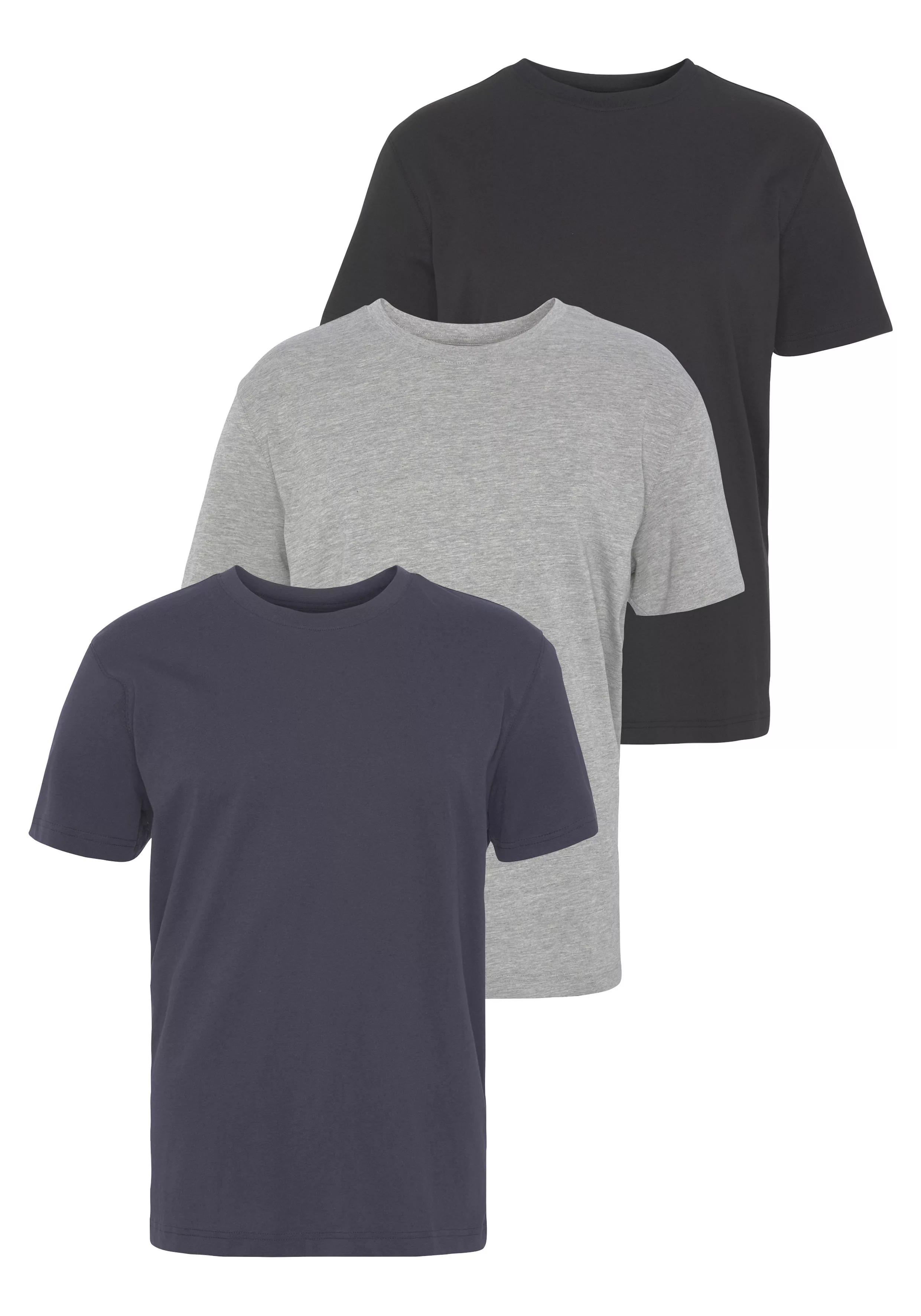 Man's World T-Shirt (Packung, 3-tlg., 3er-Pack) perfekt als Unterzieh- T-sh günstig online kaufen