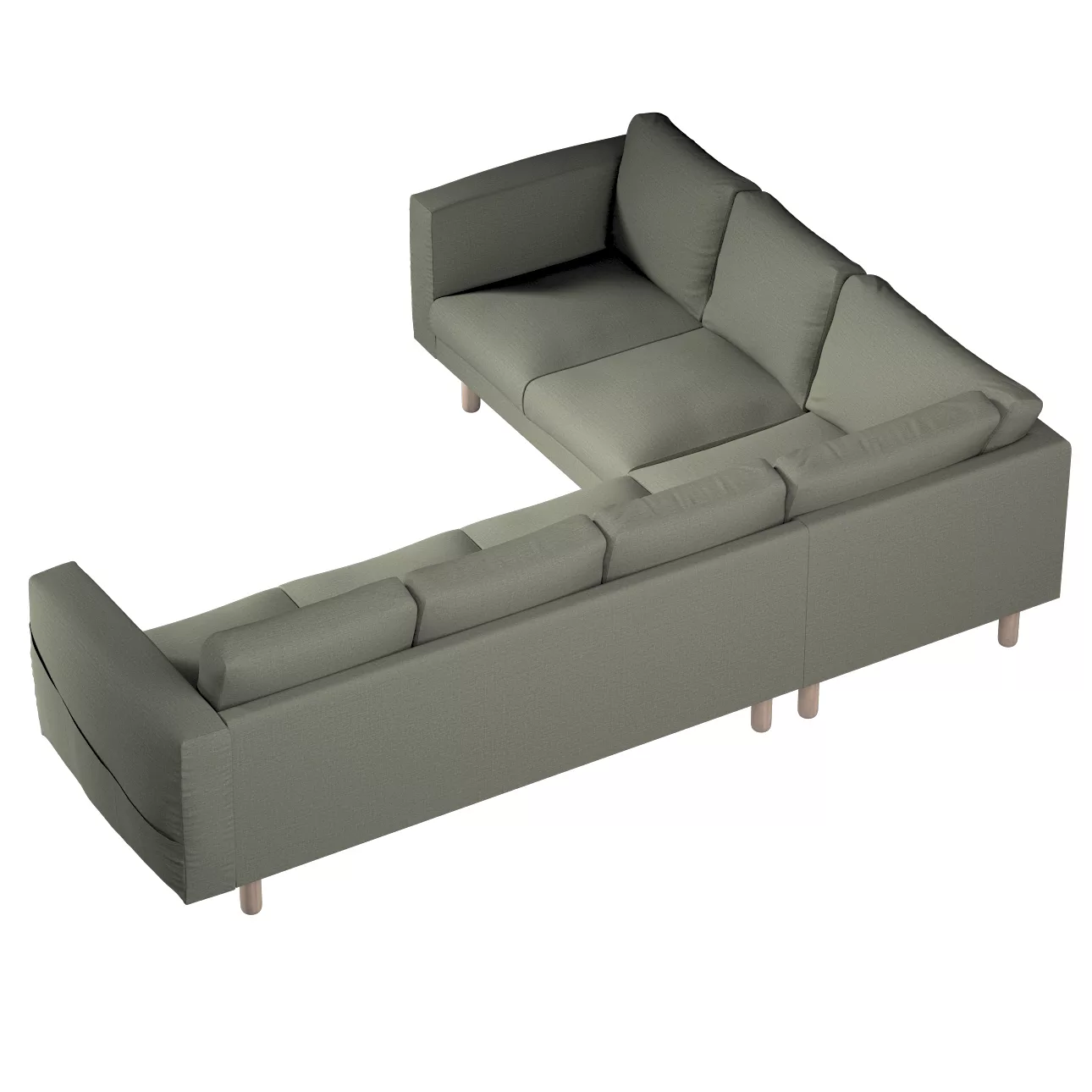 Bezug für Norsborg 5-Sitzer Ecksofa, grau-beige, Norsborg 5-Sitzer Ecksofab günstig online kaufen