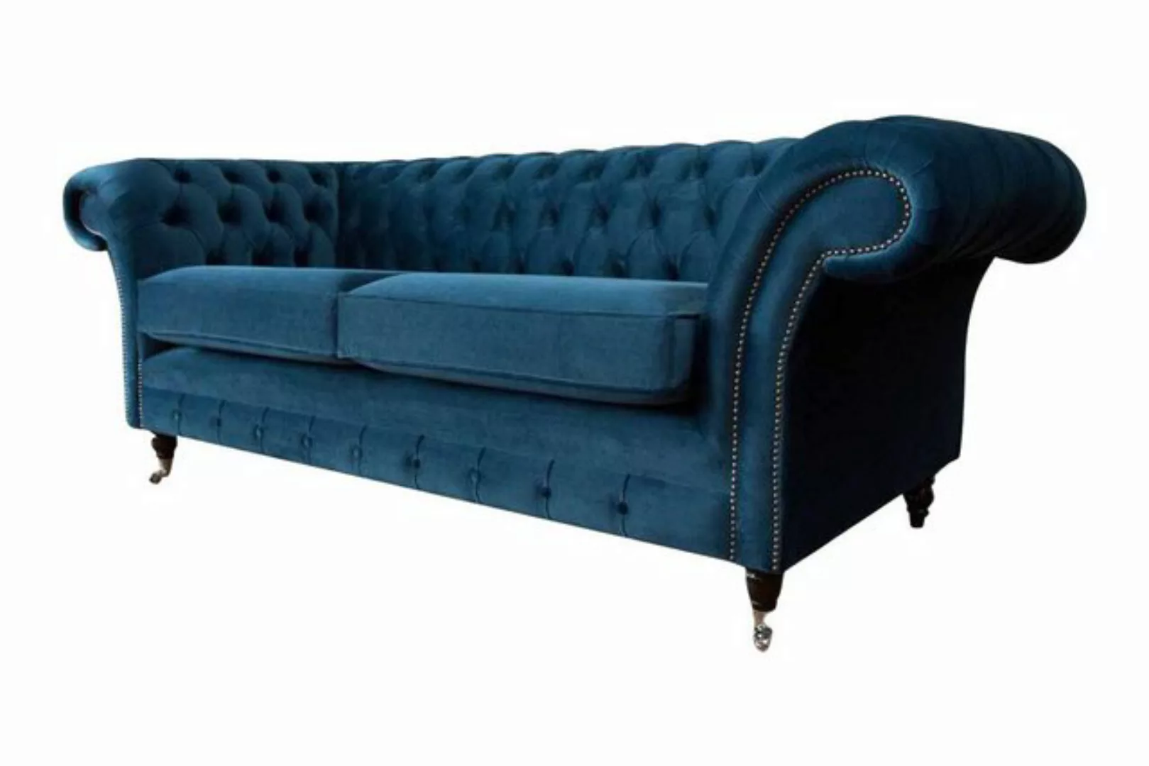 JVmoebel Sofa Design Sofa 3 Sitzer Couch Polster Luxus Textil Sofas Chester günstig online kaufen