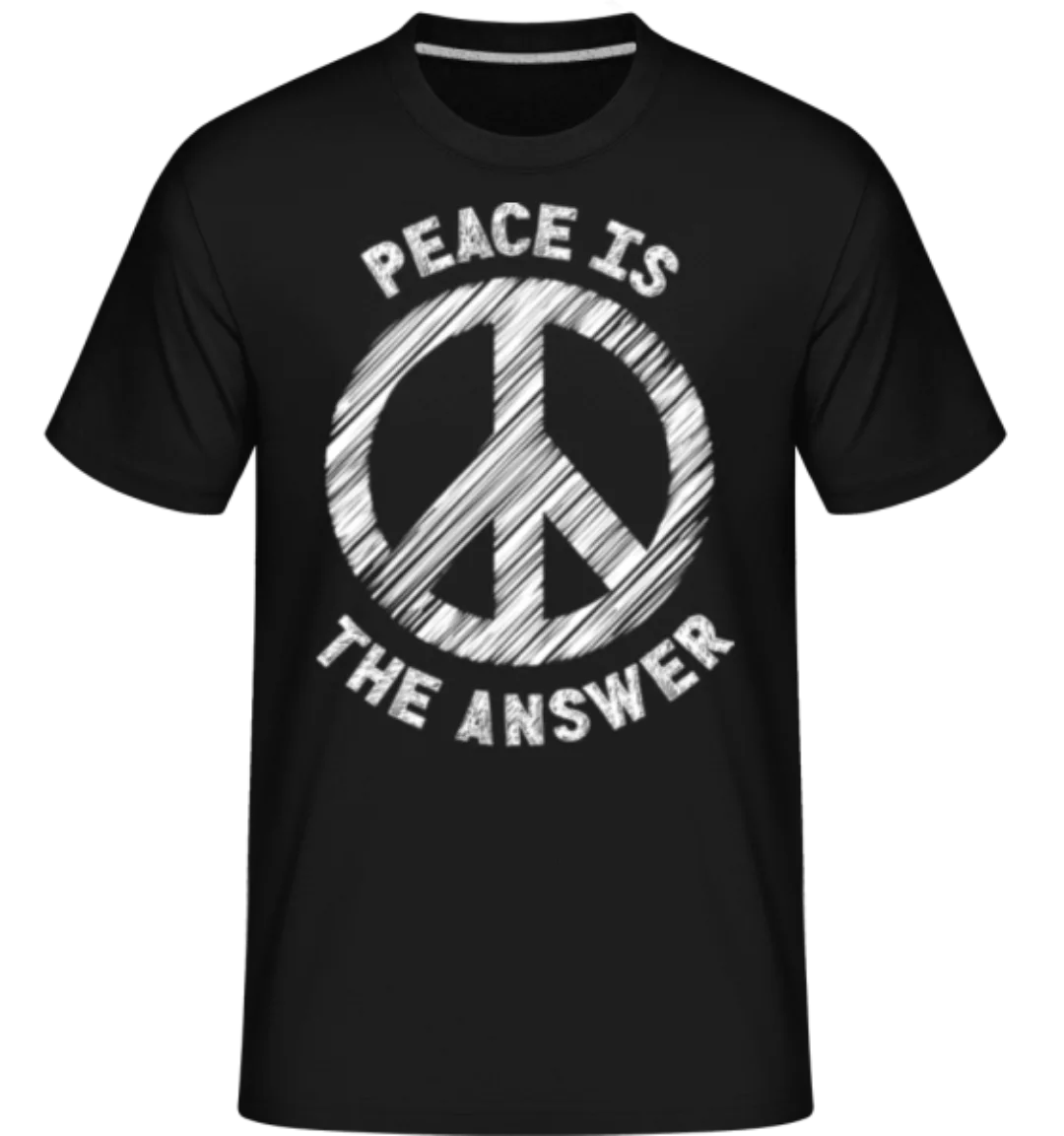 Peace Is The Answer · Shirtinator Männer T-Shirt günstig online kaufen