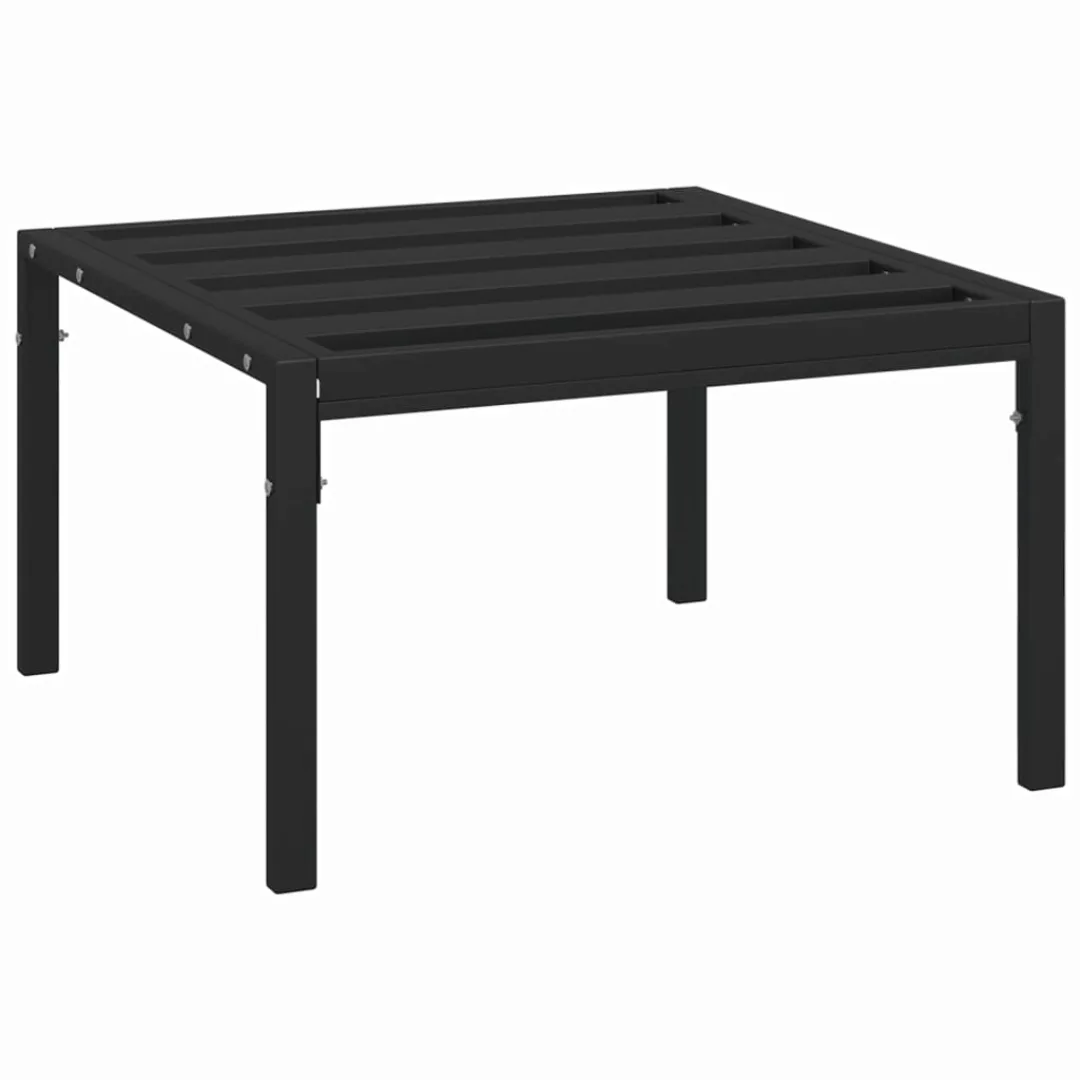 Vidaxl Garten-couchtisch Schwarz 60x60x35 Cm Stahl günstig online kaufen