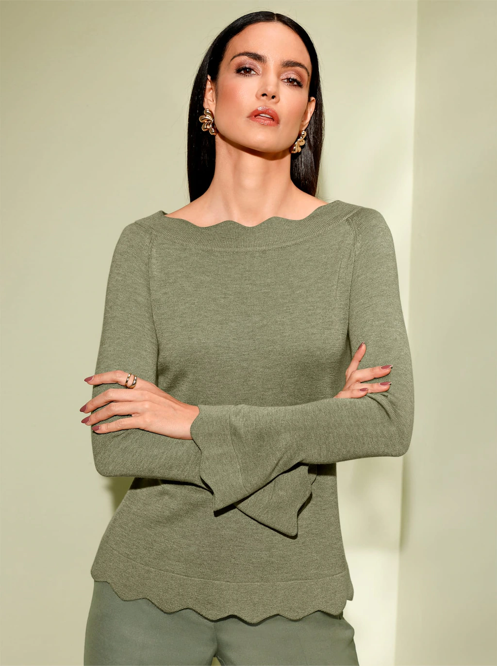 creation L Strickpullover "Woll-Mix-Pullover" günstig online kaufen