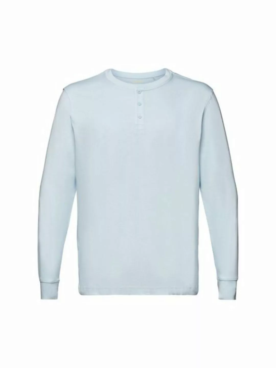 Esprit Langarmshirt Jersey-Top im Henley-Stil (1-tlg) günstig online kaufen