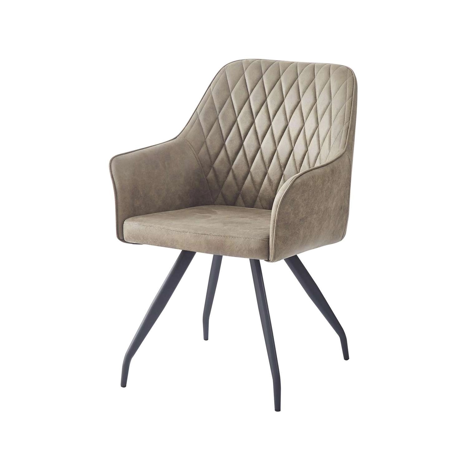 MeGusta Moderner Stuhl Grün Polsterstuhl Esszimmerstuhl mit Armlehne Theres günstig online kaufen