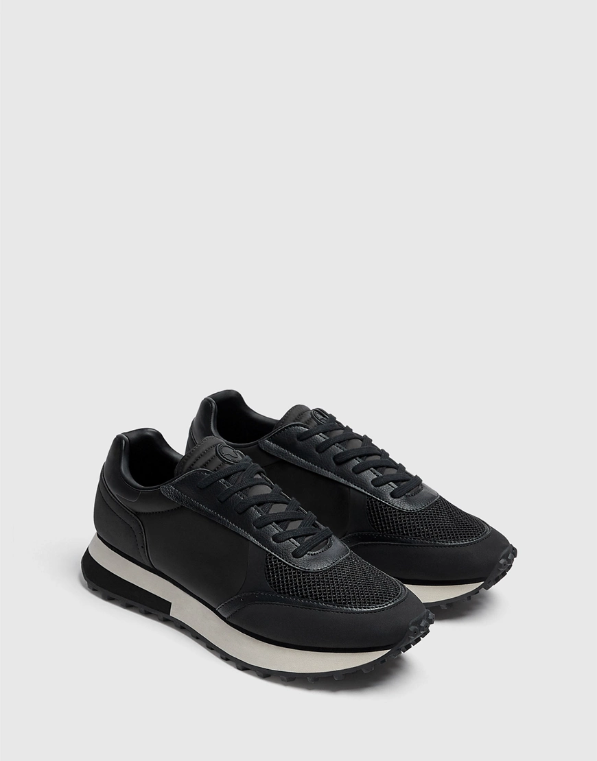 Pull&Bear - Laufsneaker in Schwarz günstig online kaufen