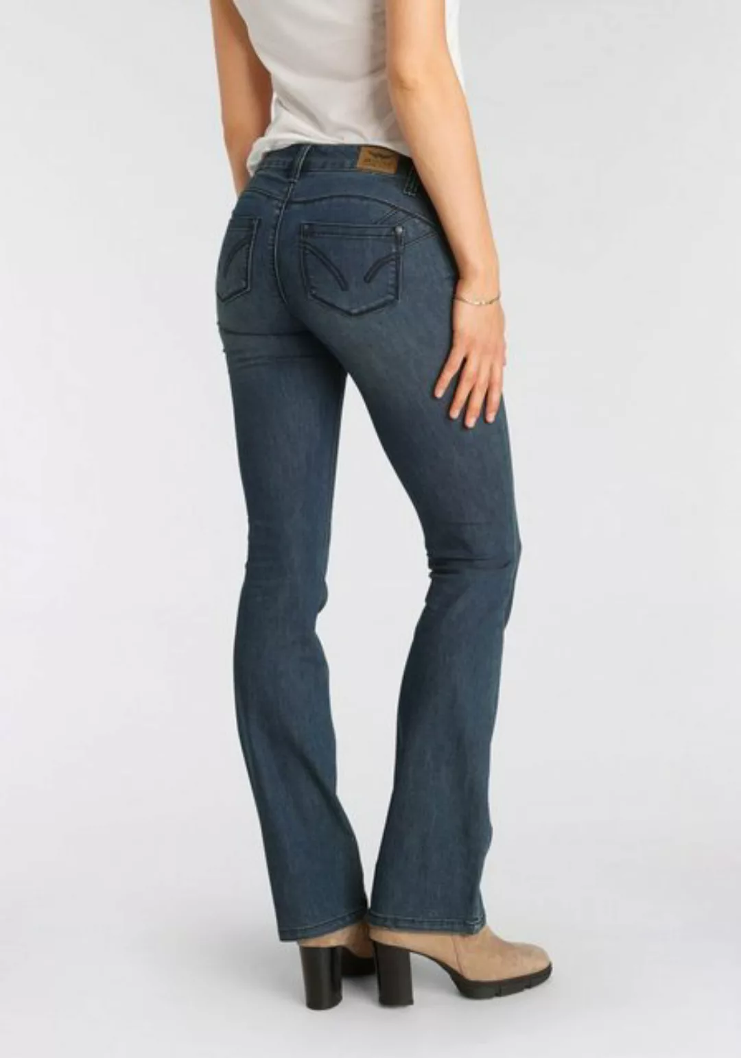 Arizona Bootcut-Jeans Shaping Mid Waist günstig online kaufen