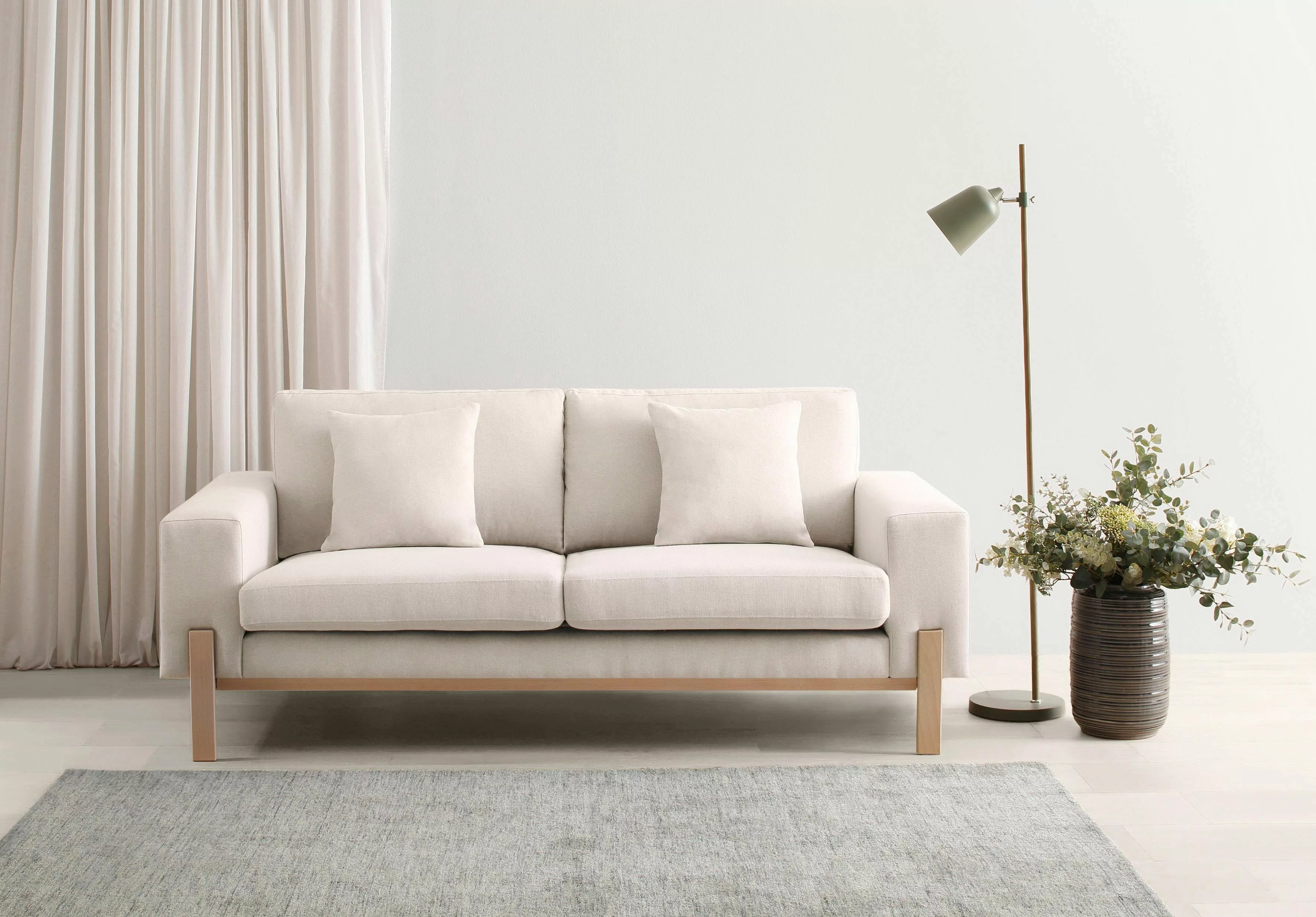 OTTO products 2-Sitzer "Hanne", Verschiedene Bezugsqualitäten: Baumwolle, r günstig online kaufen