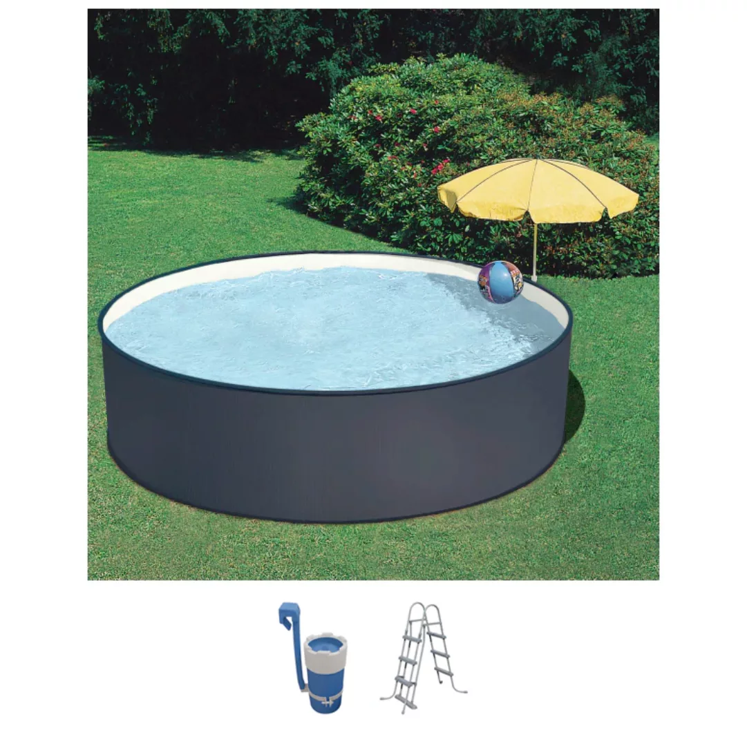 SUMMER FUN Rundpool, (Set), 3-tlg., ØxH: 350x90 cm günstig online kaufen