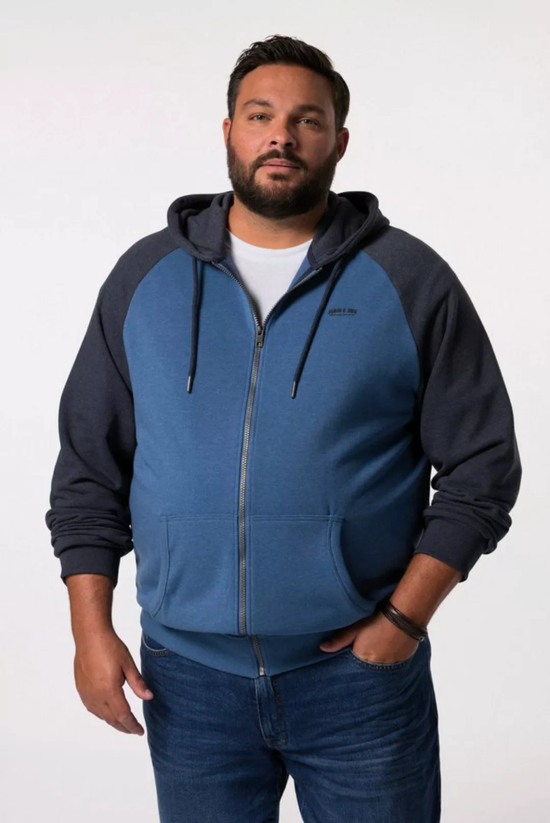 John F. Gee Fleecejacke John F. Gee Hoodiejacke Kängurutasche bis 8 XL günstig online kaufen