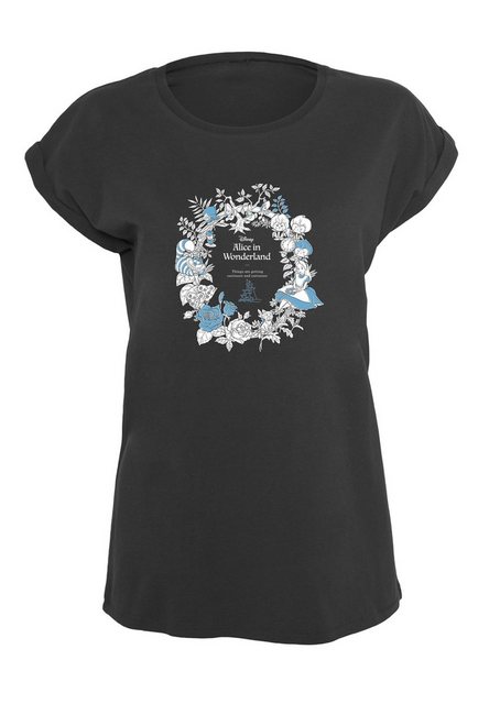 Merchcode T-Shirt Merchcode Ladies Alice in Wonderland Wreath T-Shirt (1-tl günstig online kaufen